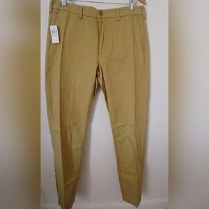 Izod Men’s Pants Straight Fit American Chino Flat Front Smooth Touch 34W 34L New